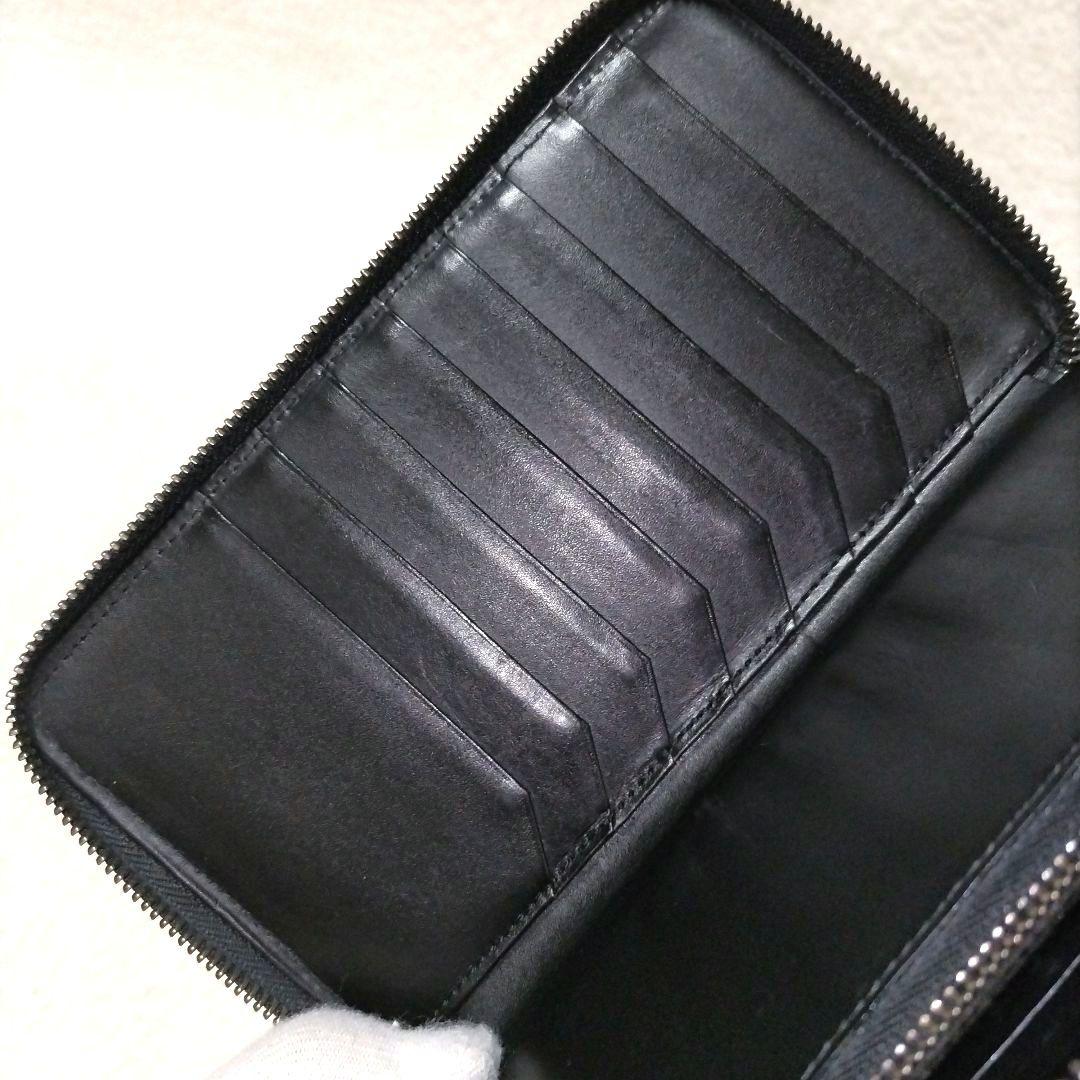 【美品】バーバリーブラックレーベル ノバチェック ロゴ オーガナイザー 長財布