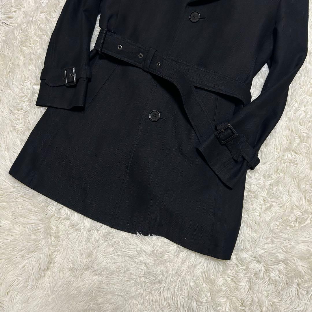 バーバリーブラックレーベル　トレンチコート　ライナー　ベルト付　チェック　M