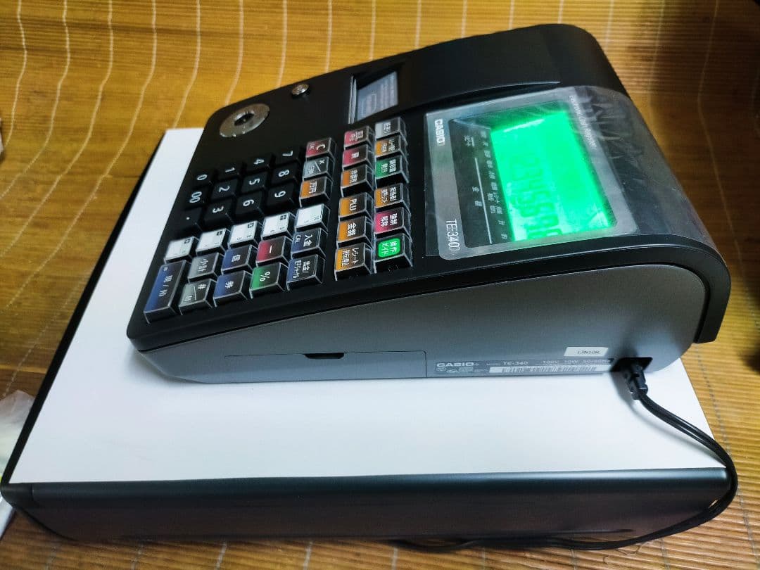 新品カシオレジスター　TE-340　フル設定無料　送料無料人気機種　982999