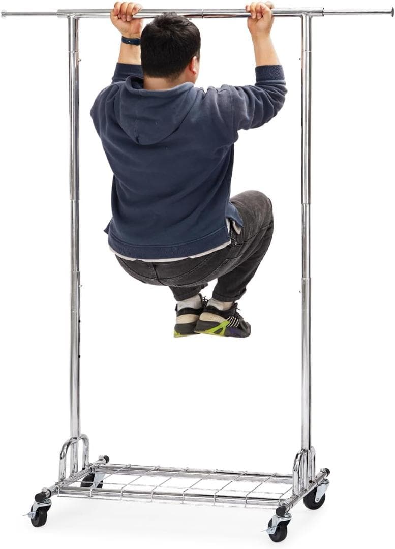 ハンガーラック パイプハンガーラック 3ウェイ シングル 洋服ラック　ラック