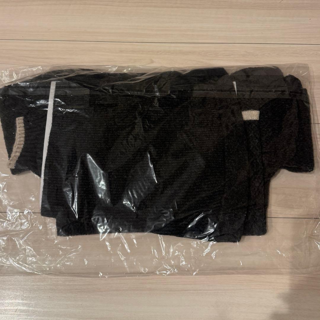 トップス andmary Milly crochet knit tops black