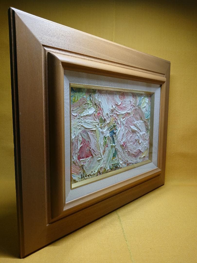 アート　油絵　抽象画　現代美術　置物　インテリア　工芸品　美術品　A1075