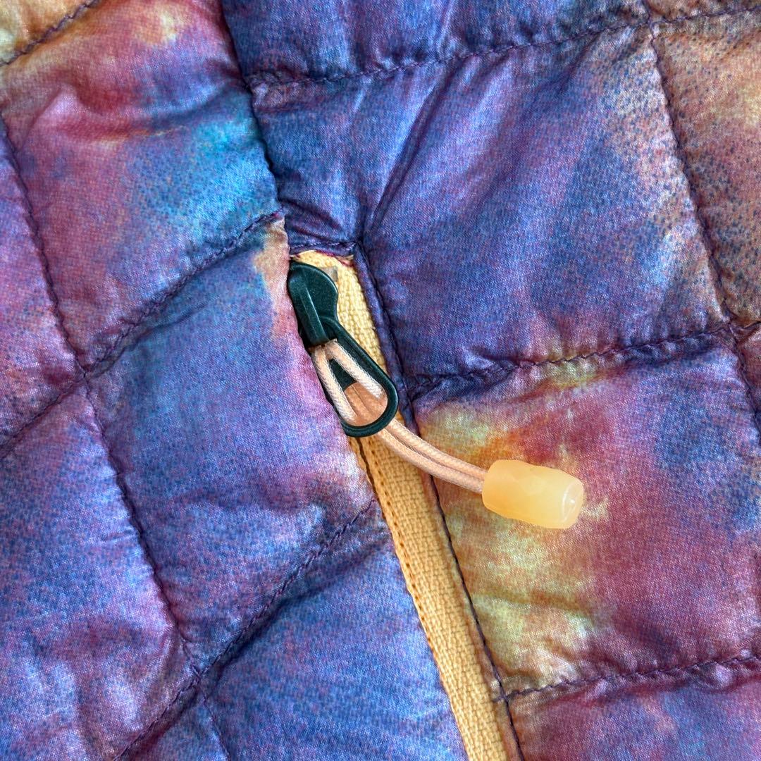 ザノースフェイス サーモボール ダウンベスト 美品 タイダイ柄 【XL】