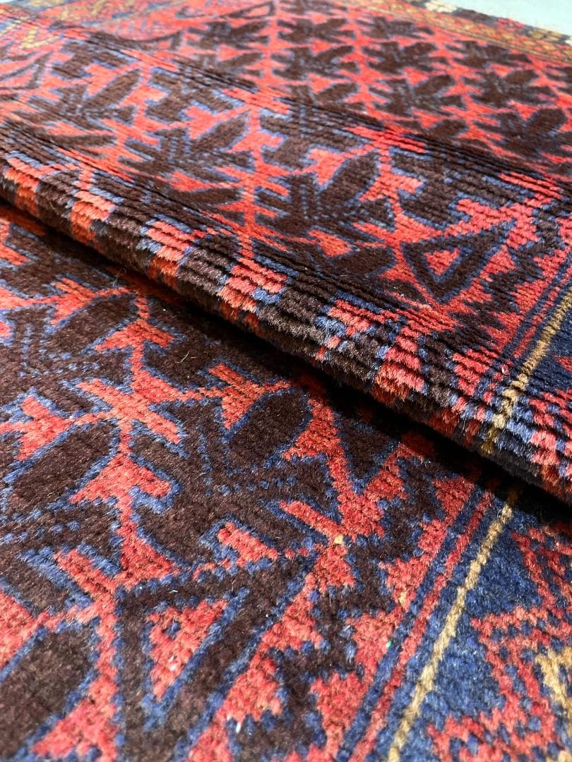 【vintage rug】バルーチ族　ヴィンテージ　アフガン　幾何学模様