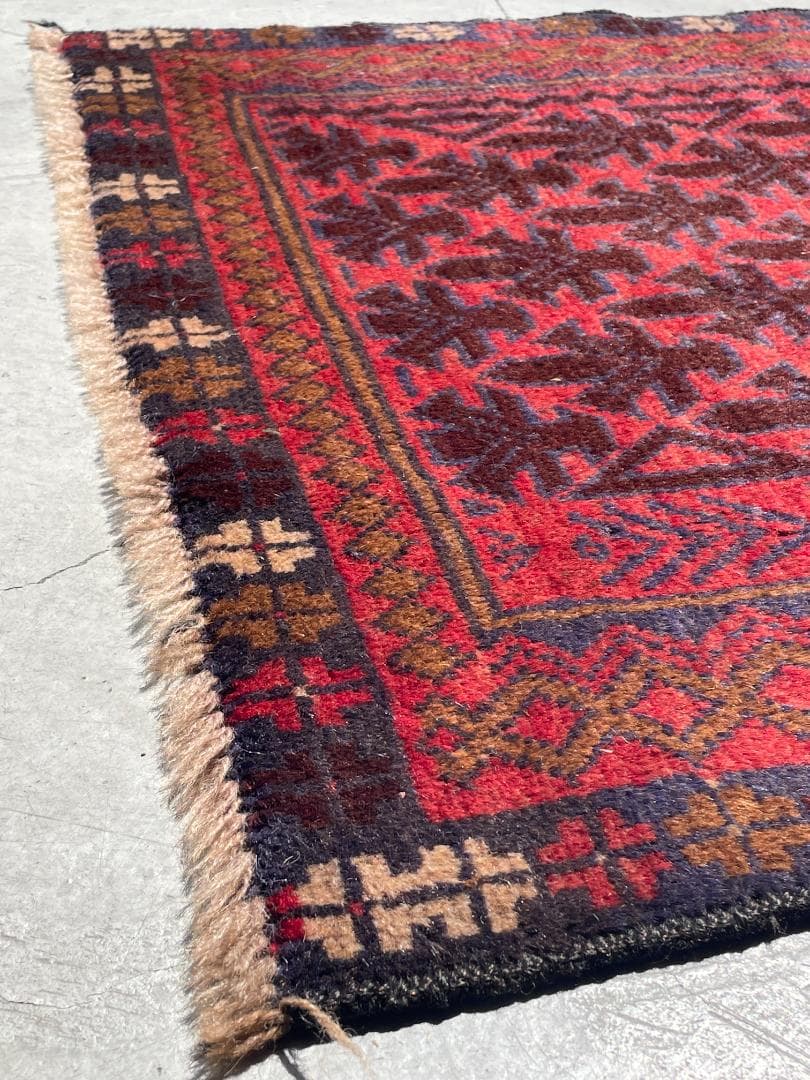 【vintage rug】バルーチ族　ヴィンテージ　アフガン　幾何学模様