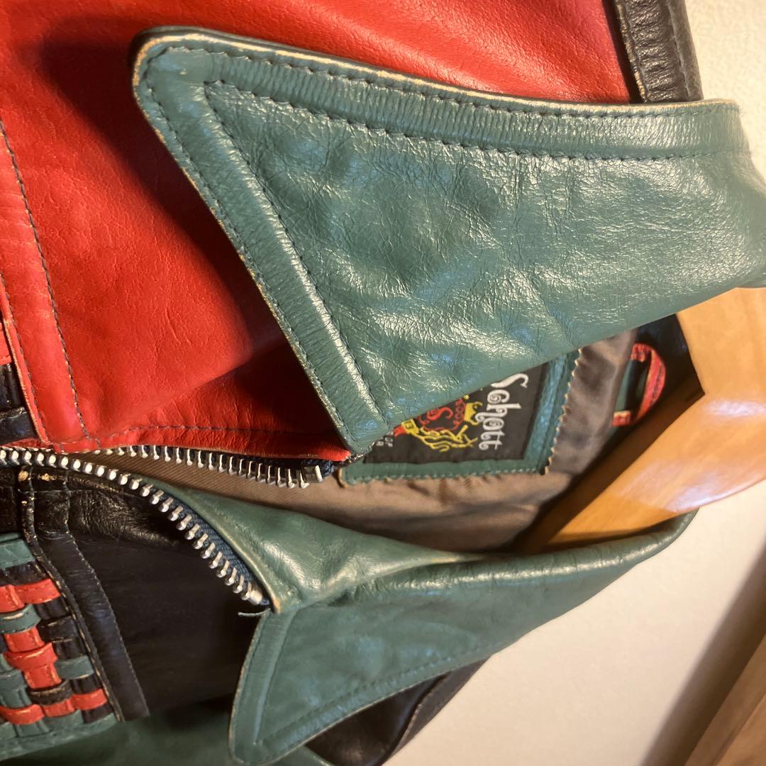 ショット　Schott シングル　ライダースジャケット S