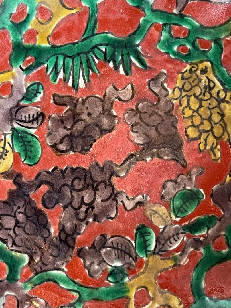 青木木米 赤絵菓子鉢 京焼 共箱 鉢 百寿老人紋 金彩 旧家蔵出 江戸期 美品