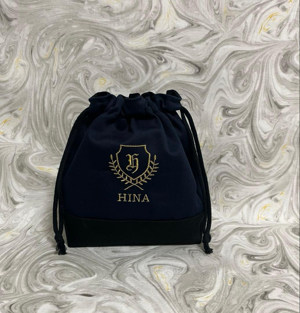 専用♡コップ袋追加　刺繍糸色ピンク