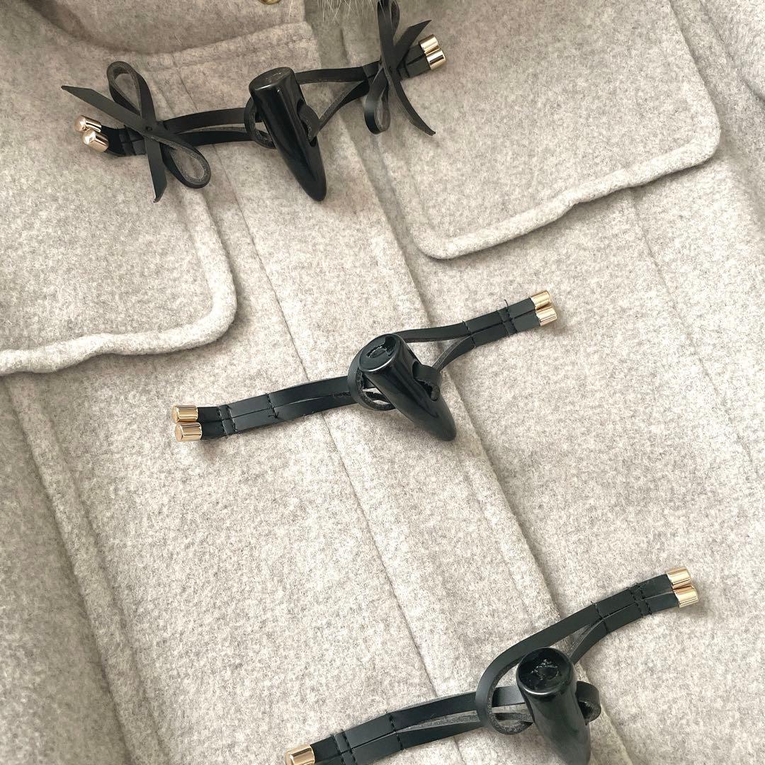 極美品⭐︎JILL STUART フォックスファー グレー ダッフルコート M