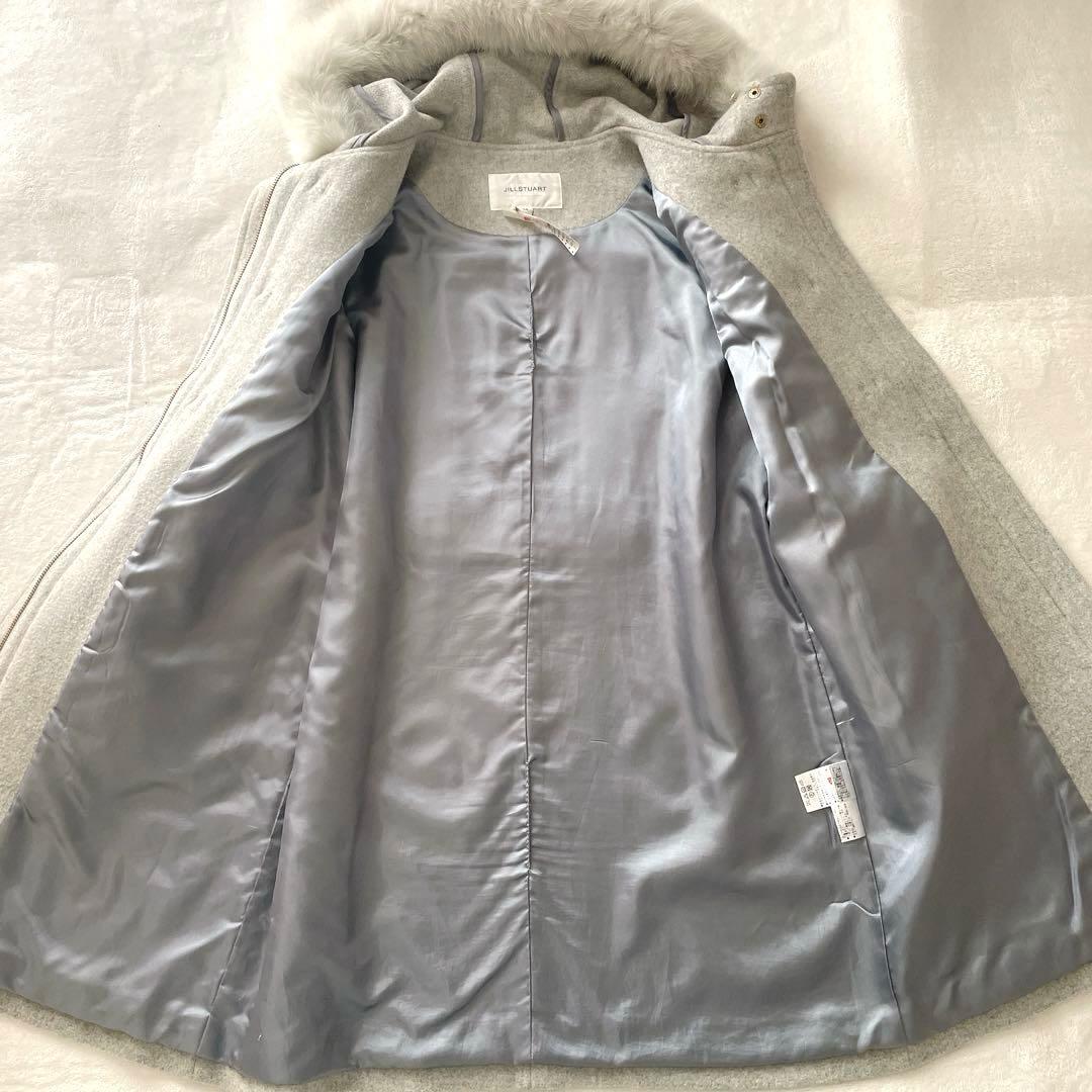 極美品⭐︎JILL STUART フォックスファー グレー ダッフルコート M