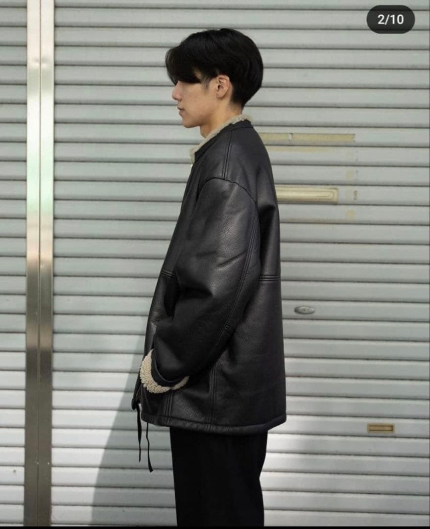【値下げ】stein oversized mouton zip jacket