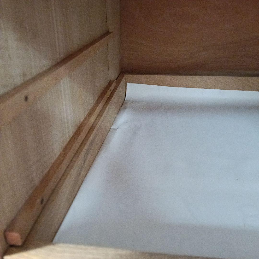 木製キャビネット　昭和レトロ・指物細工・アンティーク・7段