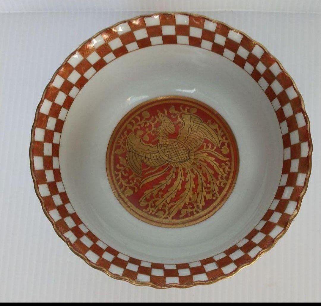 九谷焼 赤絵 鳳凰