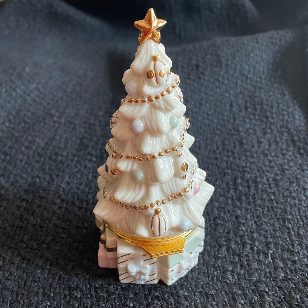 レノックスLenox Christmas Tree Treasure Box
