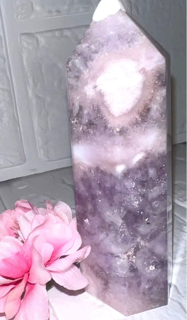 ⑧ピンクアメジスト♥️フラワーアゲート♥️タワー♥️桜瑪瑙♥️花瑪瑙♥️チェリーブロッサム