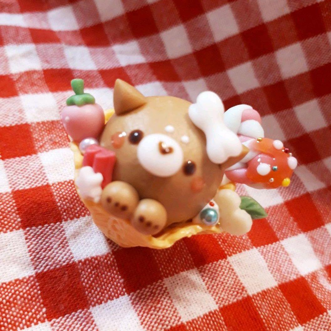 柴犬♡盛り沢山パフェ
