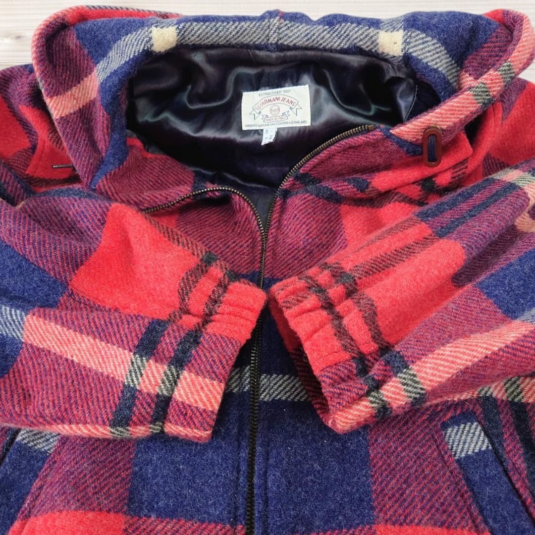 シ*理様 【希少】ARMANI JEANS ウール100% パーカー イタリア製