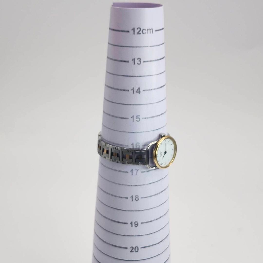 新品電池✨　エルメス アルソー 腕時計 レディース クォーツ 白文字盤　Hロゴ