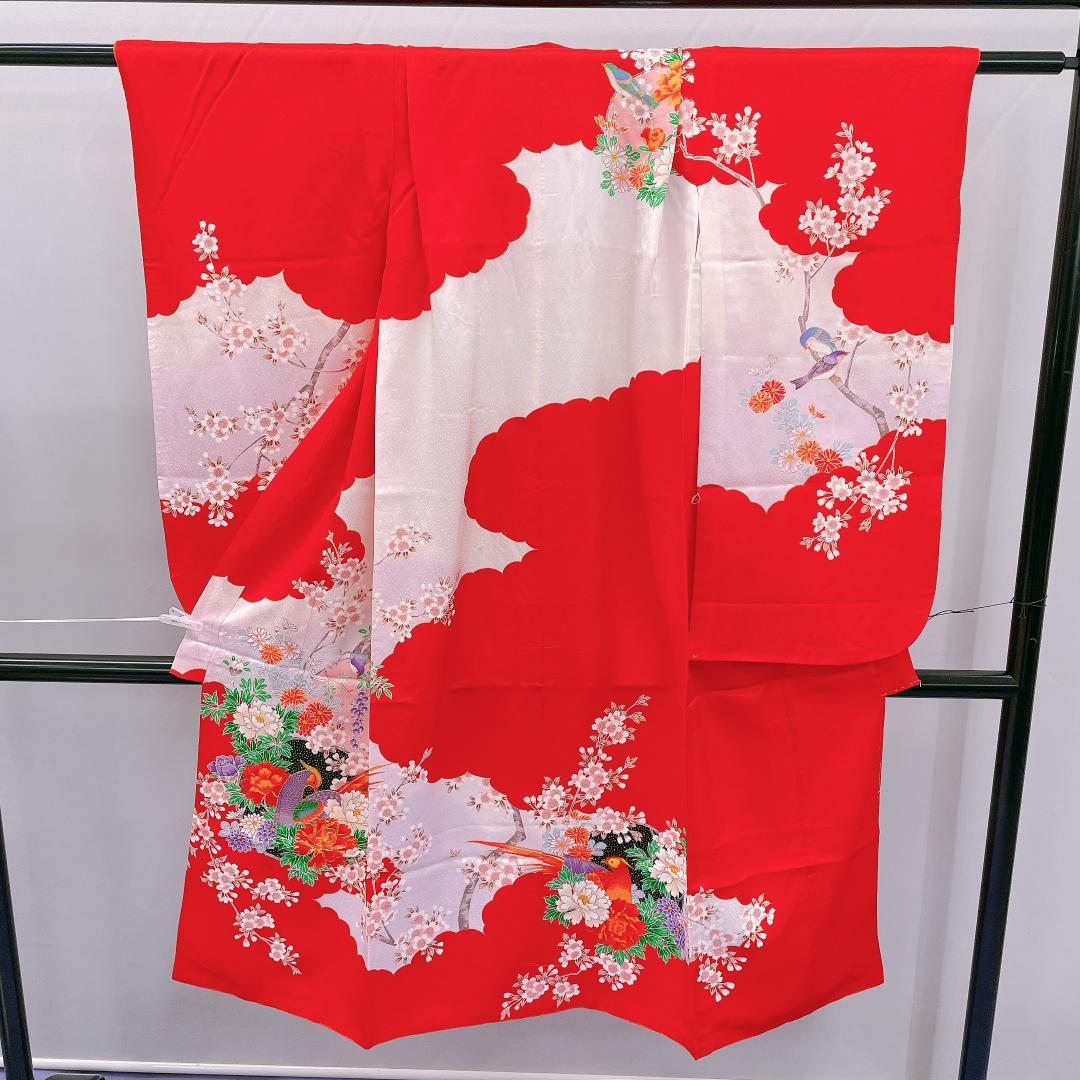 ★4048★ 子供着物 七五三 女の子 四つ身 単品