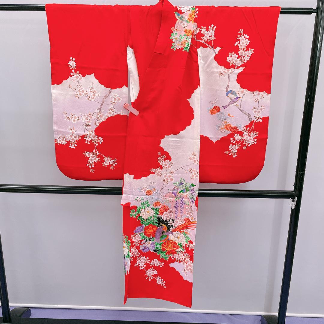 ★4048★ 子供着物 七五三 女の子 四つ身 単品