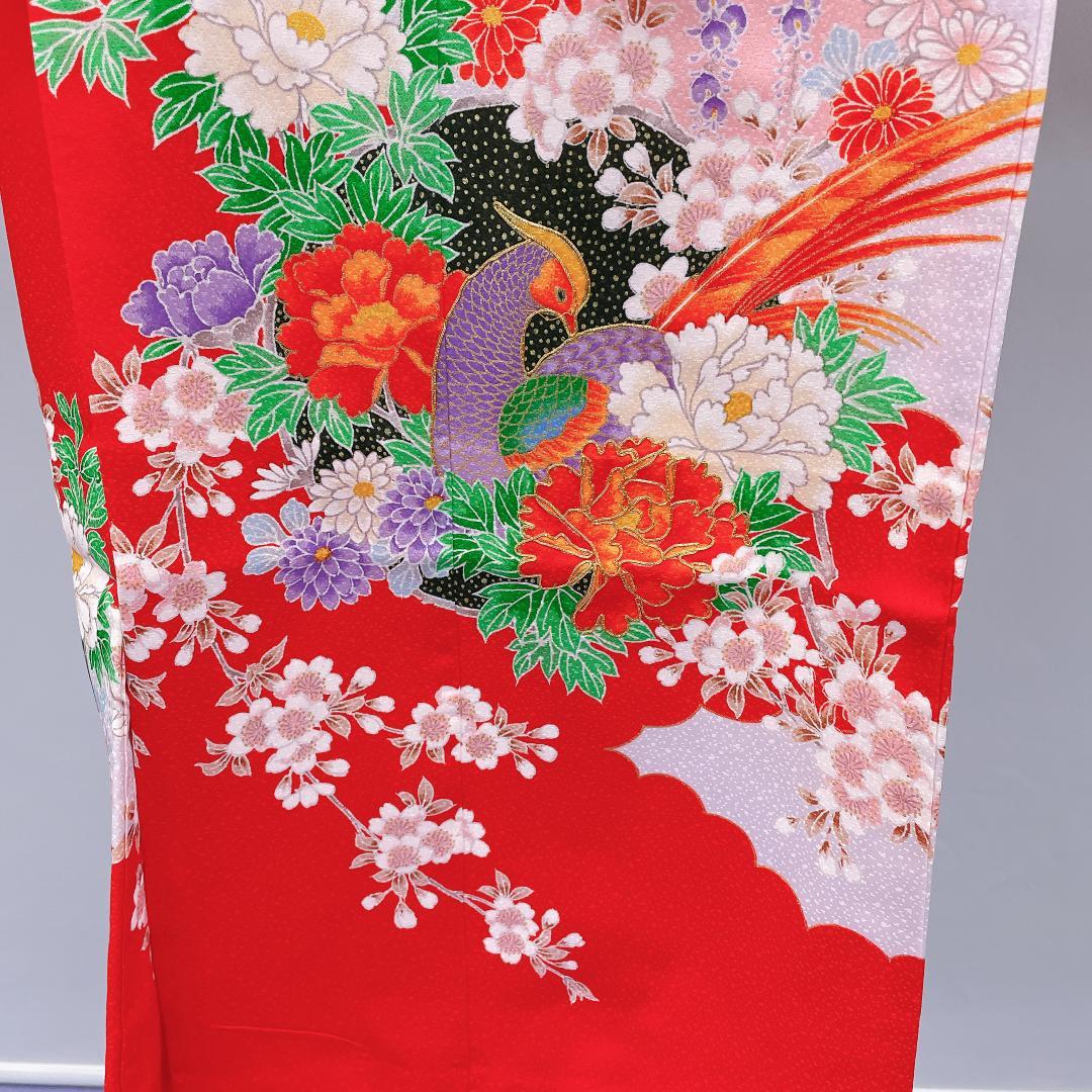 ★4048★ 子供着物 七五三 女の子 四つ身 単品