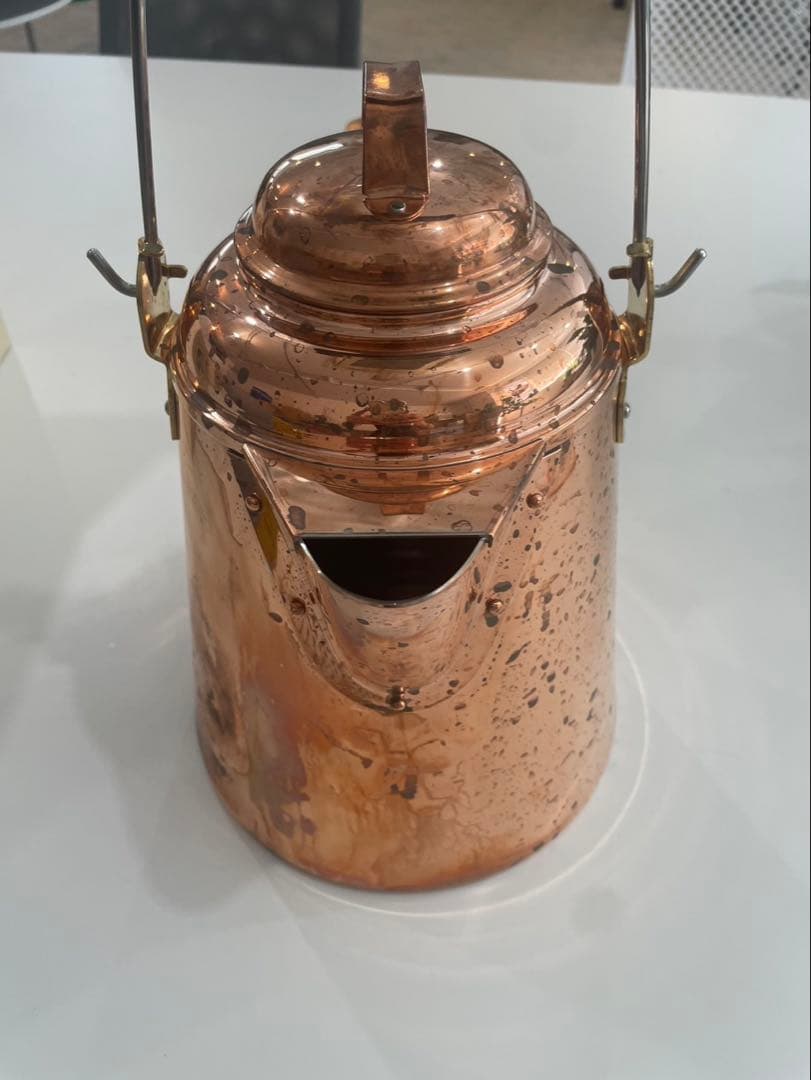 ファイヤーサイド　グランマーコッパーケトル大（旧ロゴ）箱付き