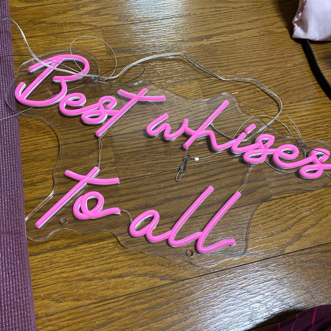 ネオンサイン　ピンク