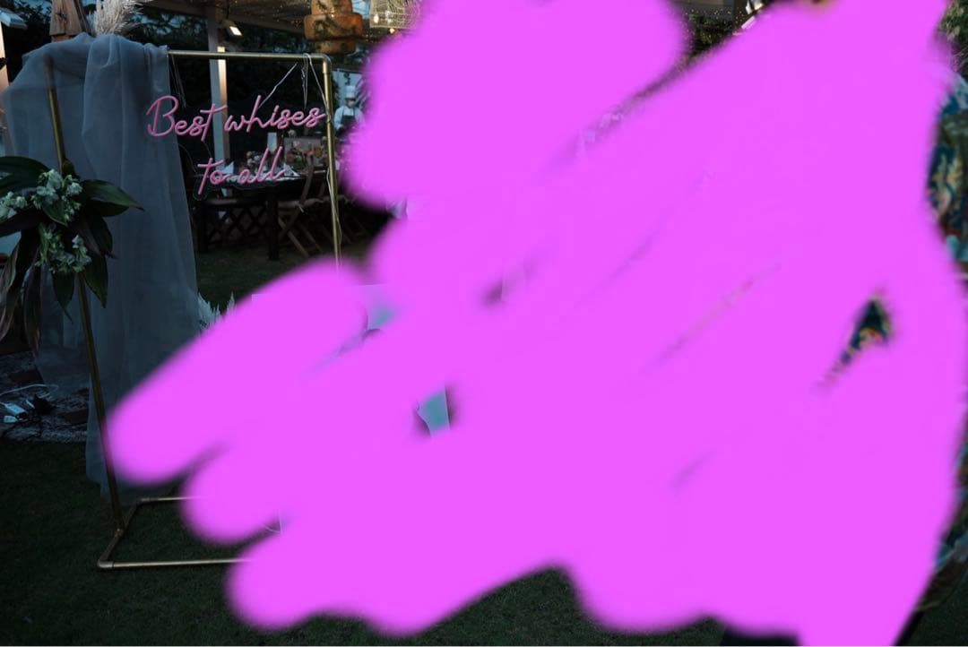 ネオンサイン　ピンク