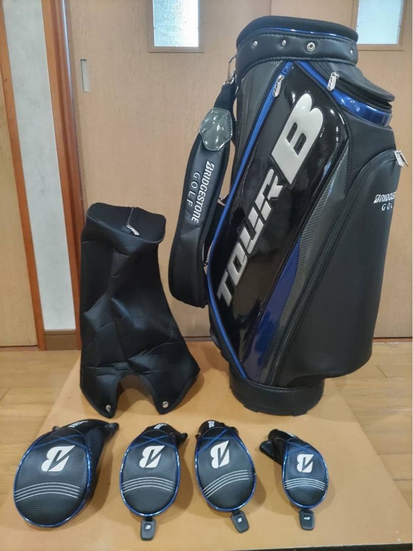 TOUR B ゴルフバッグ・キャディバッグ CBG820. ブラック/ブルー