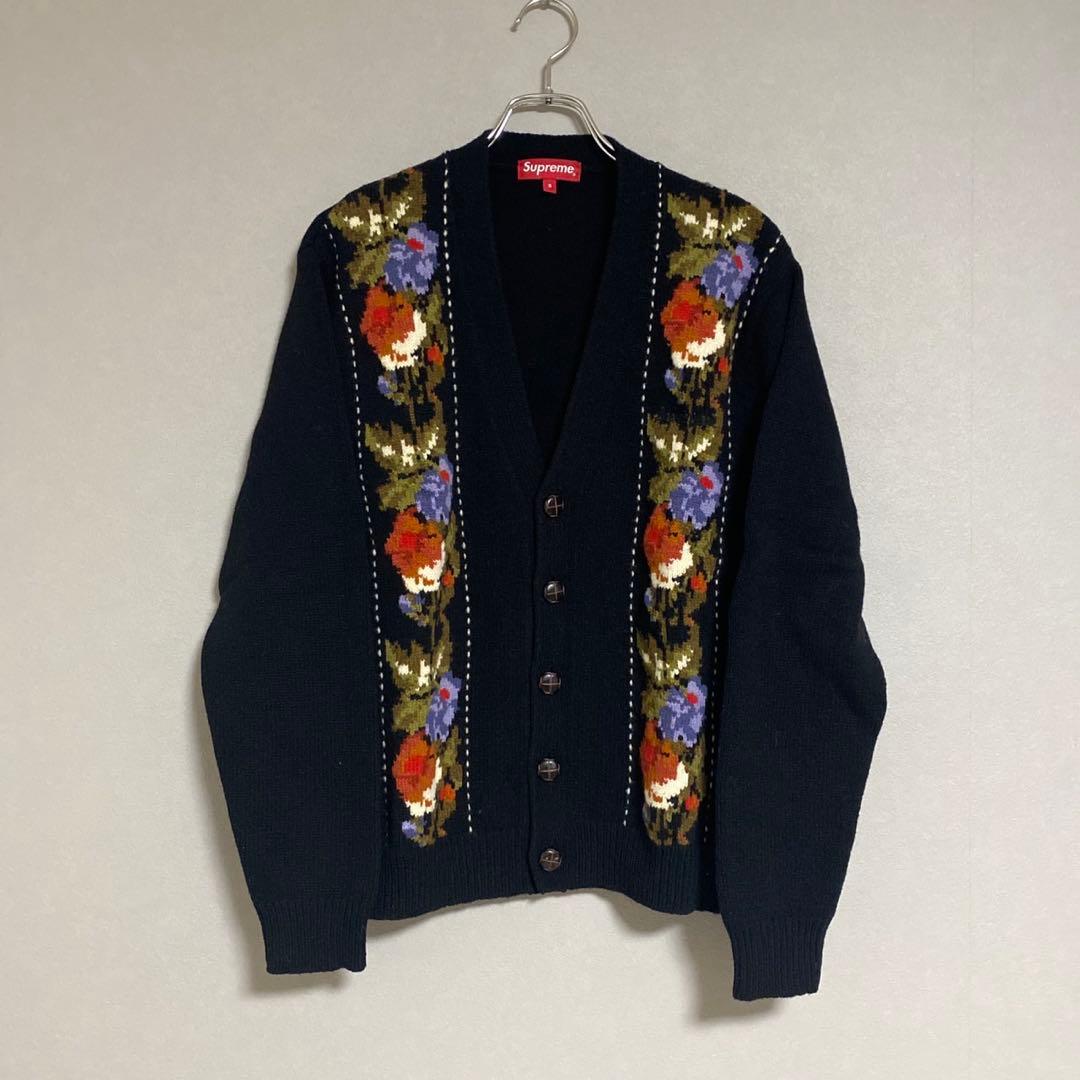 Sサイズ Supreme 19AW Floral stripe cardigan