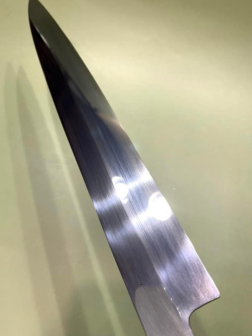 一文字光秀　柳刃包丁　刃渡り26cm