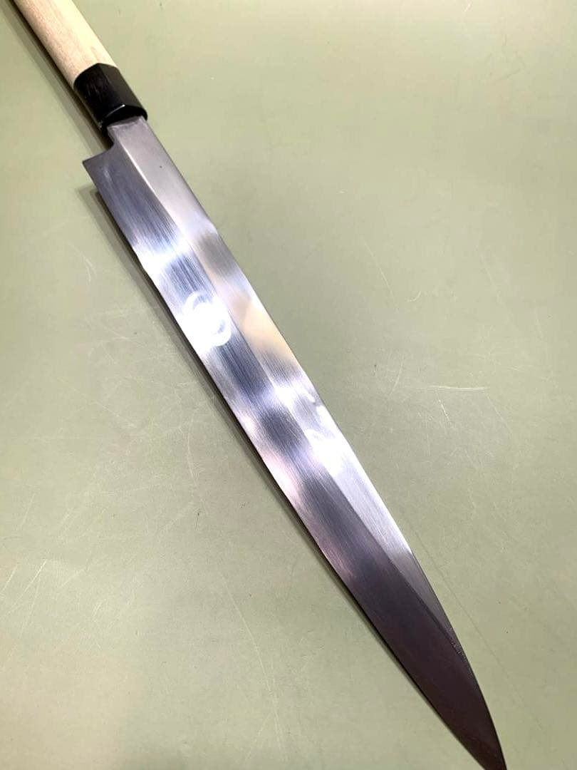 一文字光秀　柳刃包丁　刃渡り26cm