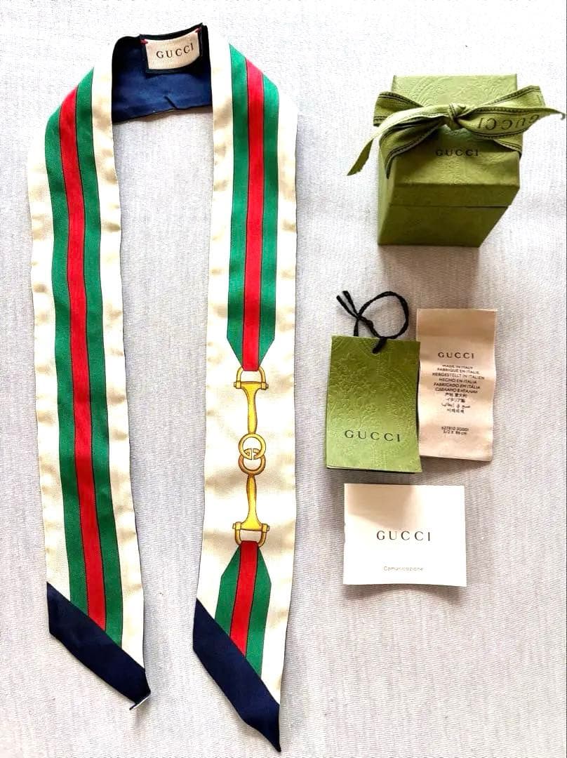 GUCCI ストライプ スカーフ