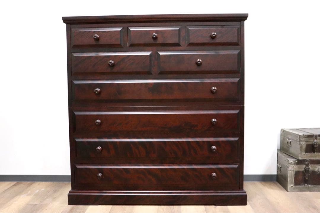 GMHS27○北海道民芸家具 6段チェスト 整理箪笥 収納家具 チェスト 樺材