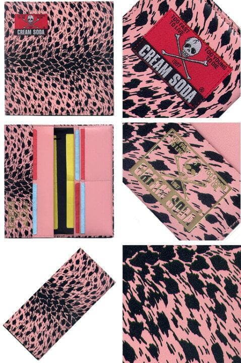 ♠クリームソーダ　ピンク豹柄財布　ロカビリー　キャットストリート♠