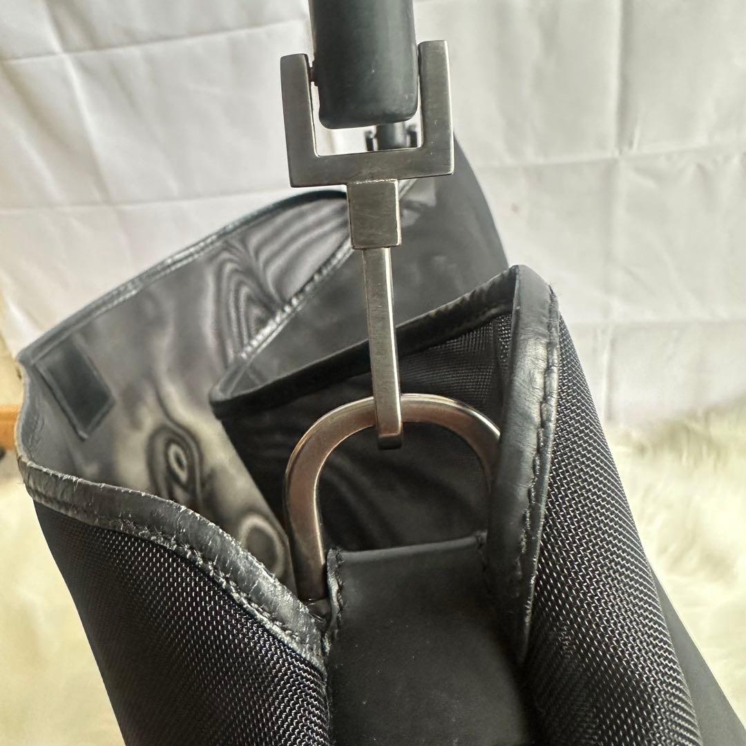 グッチ　ブラック　メッシュ　トートバッグ バンブー　ハンドル　A4可