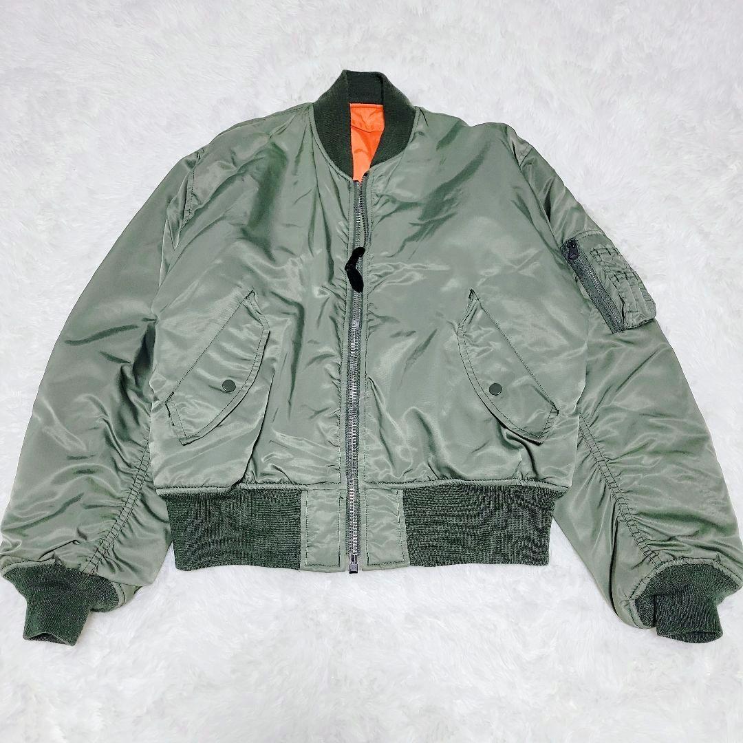 90's✨PRACT MA-1 フライトジャケット 短丈リバーシブル L