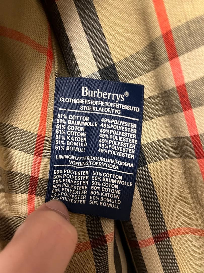 Burberry バーバリー　トレンチコート　メンズ　38Regular