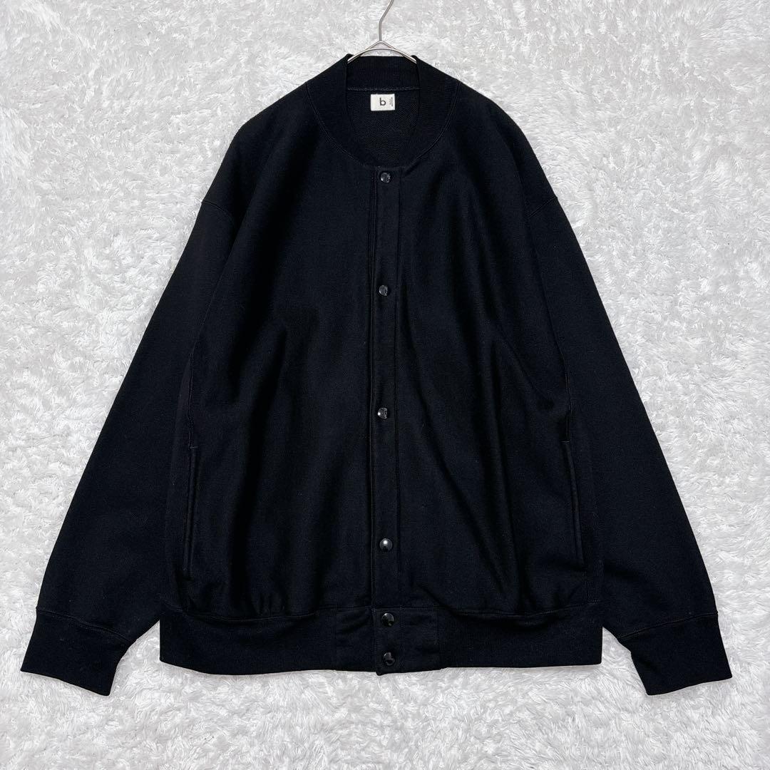 美品✨blurhms ブラームス スナップカーディガン スウェット 黒 L 3