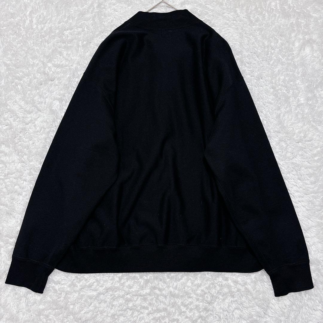 美品✨blurhms ブラームス スナップカーディガン スウェット 黒 L 3