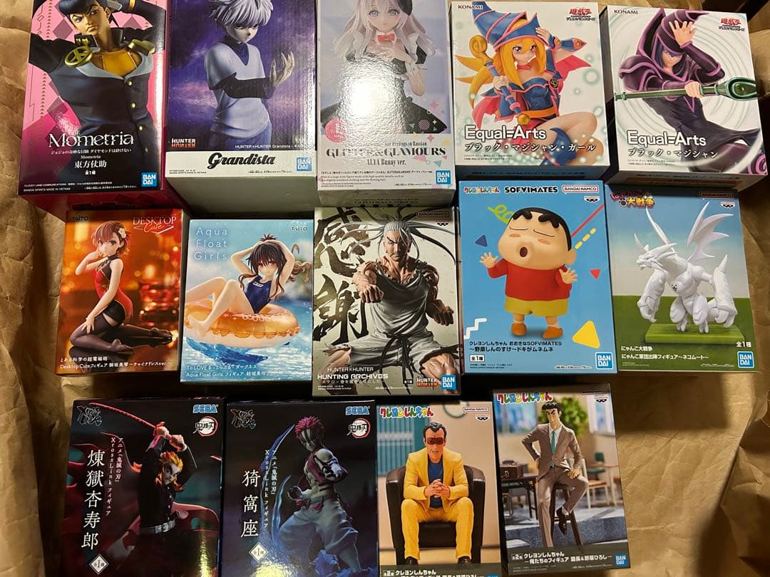 プライズフィギュア14個まとめ売り ジョジョ　鬼滅　遊戯王　美少女フィギュア