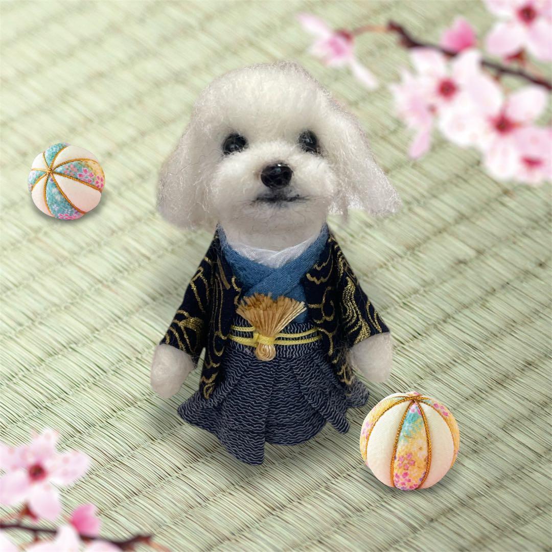 お見本です ☆rara お正月わんこ 羽織袴