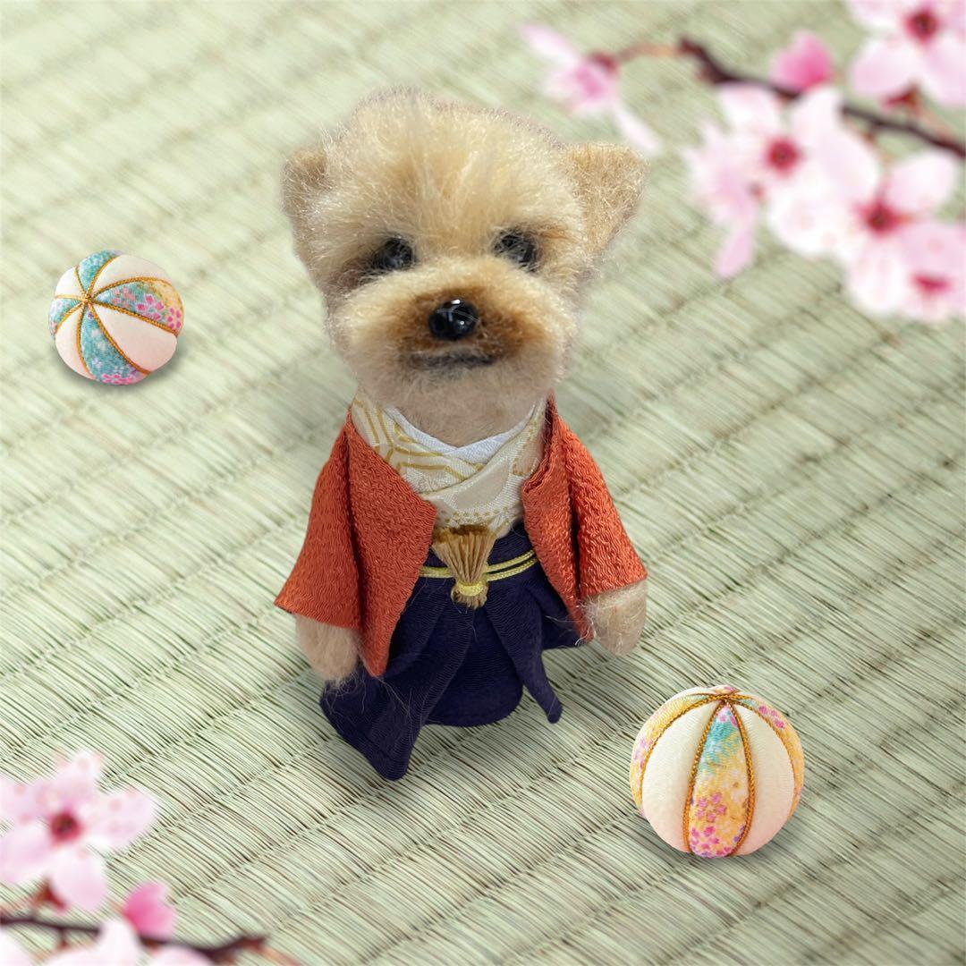 お見本です ☆rara お正月わんこ 羽織袴