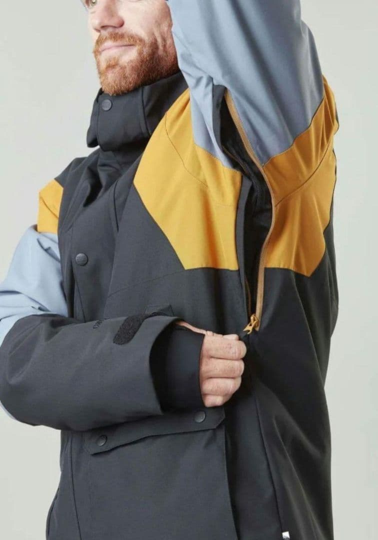 ピクチャー　スノーボードウェア上下セット メンズ 黒 オレンジ