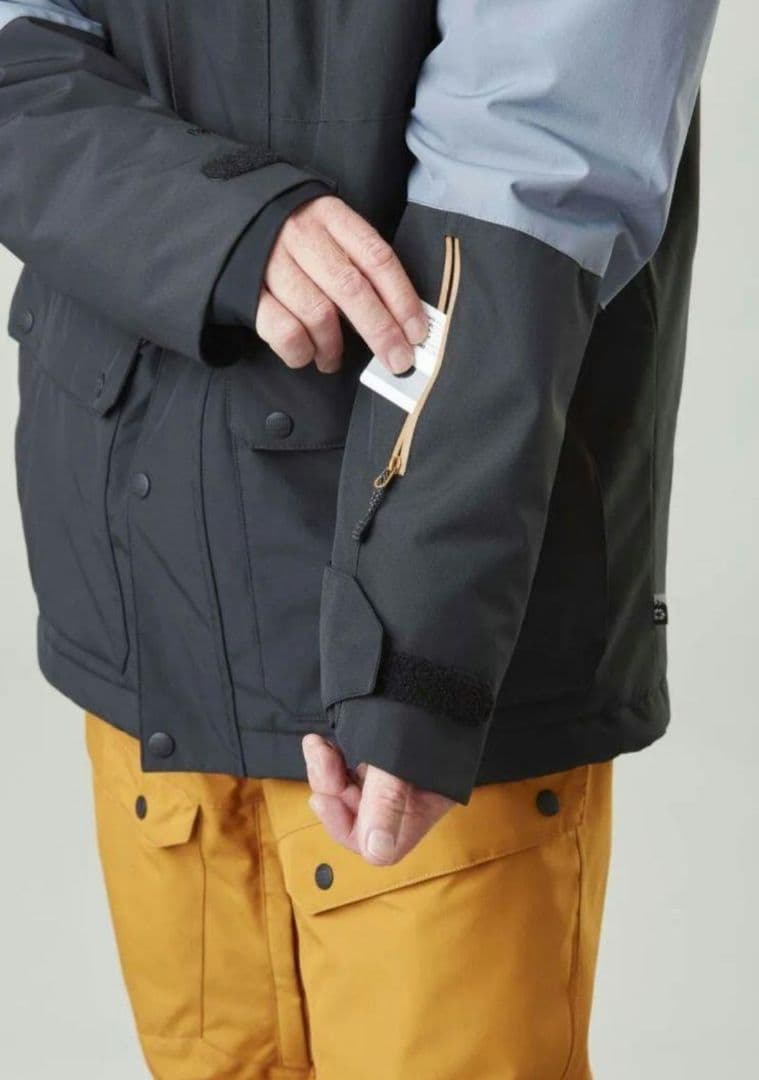 ピクチャー　スノーボードウェア上下セット メンズ 黒 オレンジ