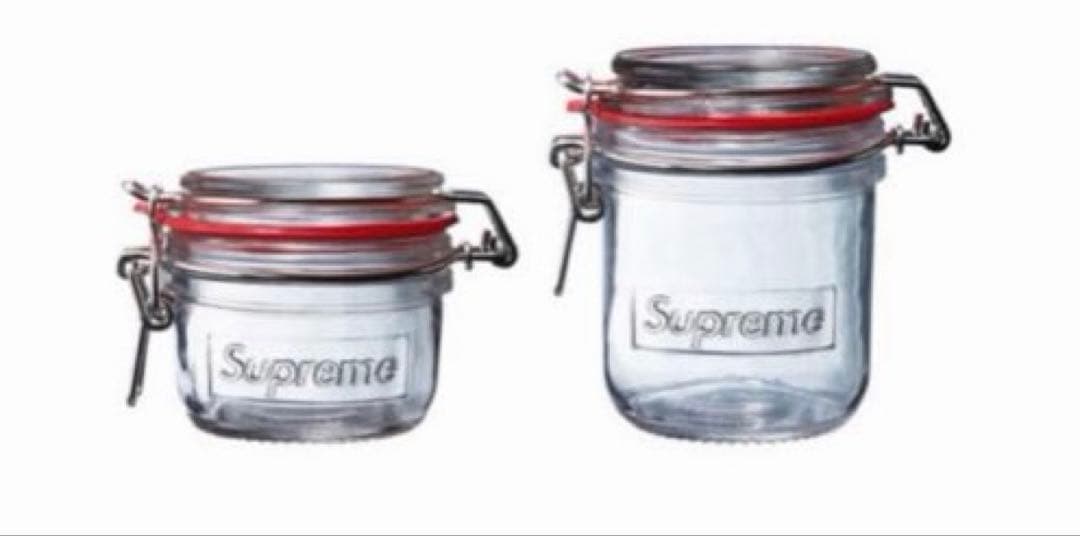 新品未使用品supremeシュプリームJar ste　ガラス瓶　保存瓶
