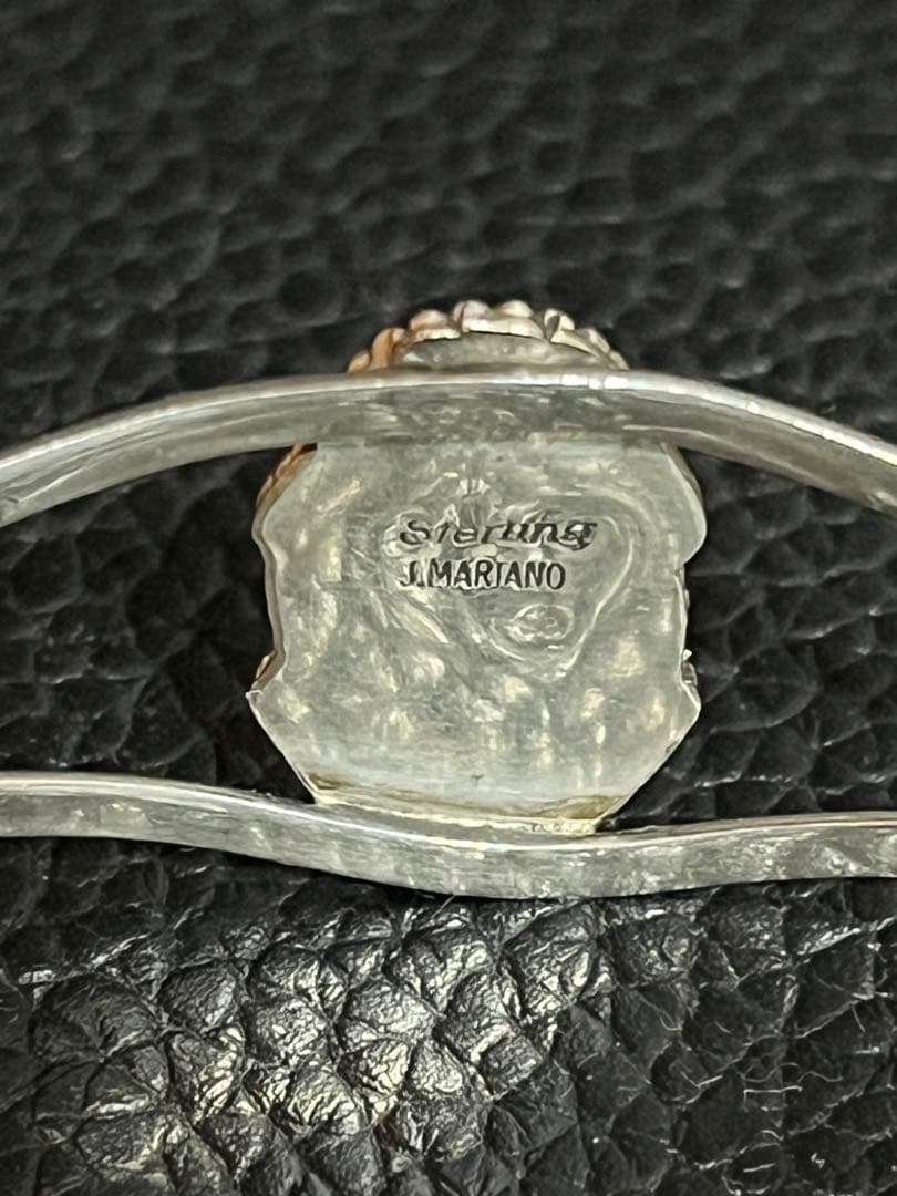 ナバホ族 STERLING ターコイズ バングル Jan Mariano 作