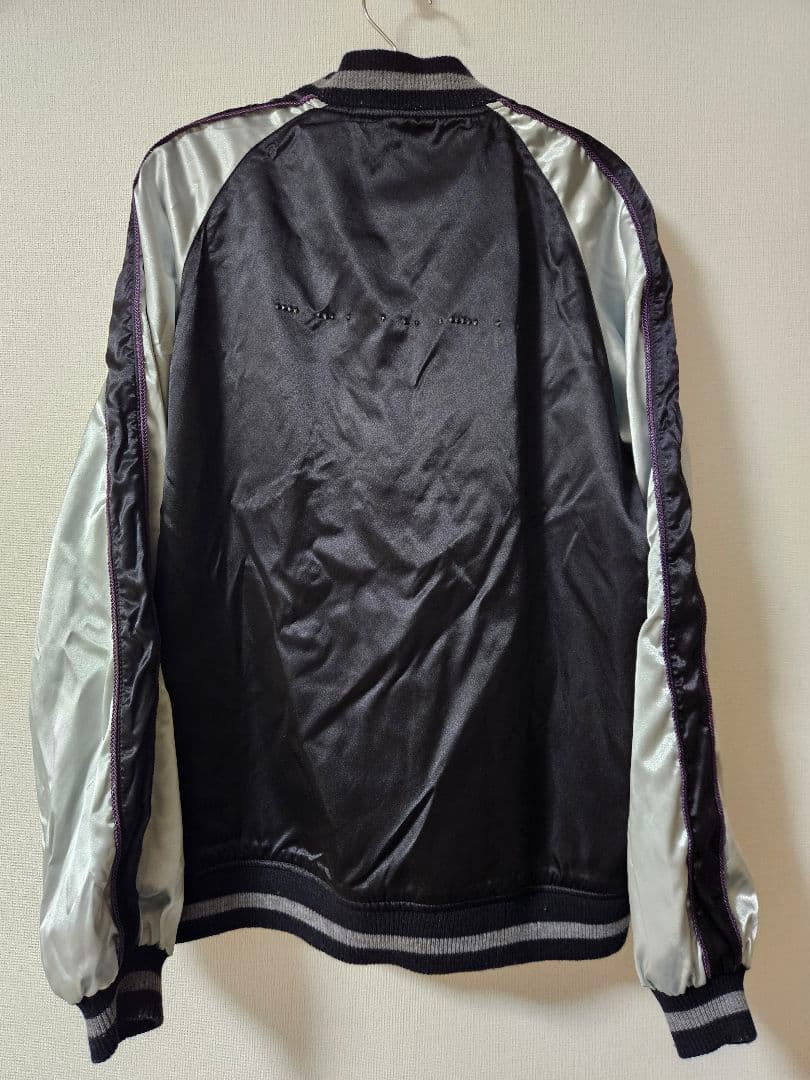 Tさま専用【希少】STUSSY スカジャン　リバーシブル 黒刺繍　Lサイズ