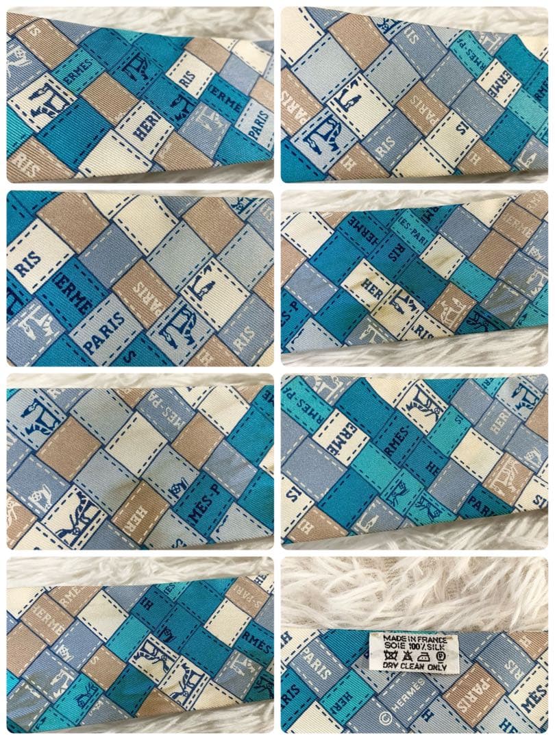 HERMES　エルメス　ボルデュックチェック　Bolduc au Carre