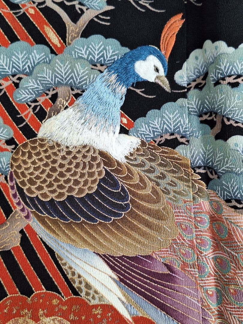 着物リメイクワンピース3611